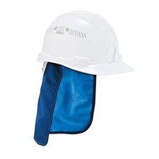 Blue Medium Neck Hard Hat Evaporative Cooling - Blue - Medium Neck Shade