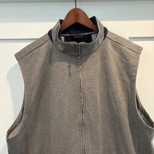 Southern Tide Tide to Trail Vest Mens XL Gray Full Zip Performance Fleece image 4