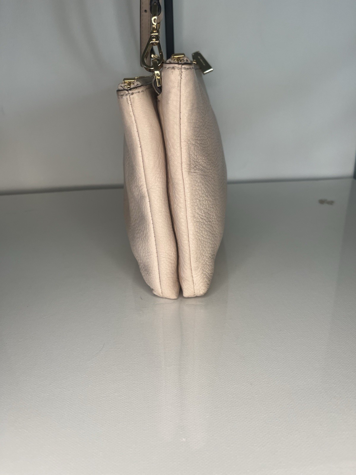 MICHAEL Michael Kors Adele Double Zip Pebble Leat… - image 4