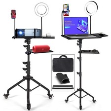 Projector Tripod Stand with Wheels Laptop Tripod Stand Projector Tripod Lapto...