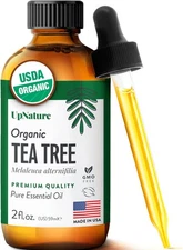 Organic Tea Tree Oil for Skin, Hair, Toenail, 2oz