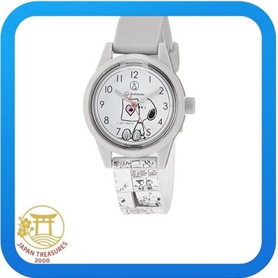 [Citizen QQ] Q&ampQ Smile Solar Snoopy Comic Wristwatch Water Resistant to 10