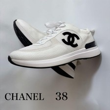 Chanel Coco Mark Low Cut Sneakers 38