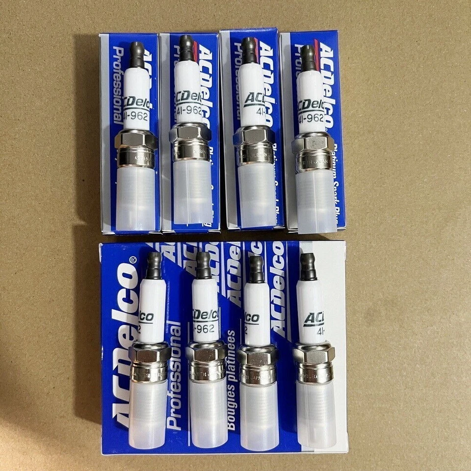 Velas de ignição de platina 8 peças fabricante de equipamento original 41-962 adequadas para Sierra Chevy Silverado 19299585 EUA - Imagem 3 de 4