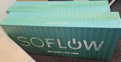 SOFLOW SO ONE Lite E-Scooter 9 Zoll Kick-Scooter, Schwarz/Anthrazit