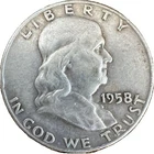 1958 Franklin Half Dollar 50C Silver Denver Business Strike