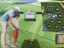 Double Sided Golf Chipping Game Mat 6X5FT Practice Mat Indoor Outdoor Play READ