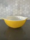 Vtg PYREX #443 Citrus Gold Orange Yellow 2.5Qt Nesting Cinderella Mixing Bowl