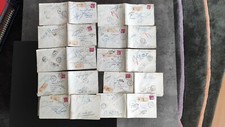 MARCOPHILIE FRANCE 1935 LOT 10 LETTRES RECOMMANDÉES CACHETS HEXAGONAUX TBE