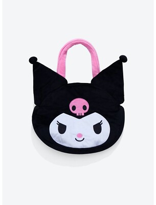 SANRIO KUROMI Big Face Plush TOTE BAG NEW | eBay