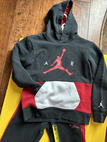Nike Air Jordan Hoodie Set (Red White & Black) Inseam 23 Size Medium - Picture 3 of 12