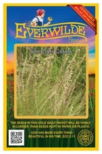 1000 Side Oats Grama Native Grass Seeds - Everwilde Farms Mylar Seed Packet