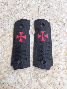 1911 Grips Templar cross for Compact size comander Colts ...