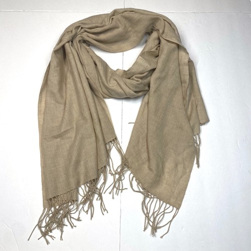 Fashion Neck Scarf Solid Cream One Size 