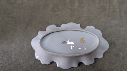 Vintage LIMOGES Gold Trim Candy Dish 9" x 5 1/2" France - Picture 10 of 10