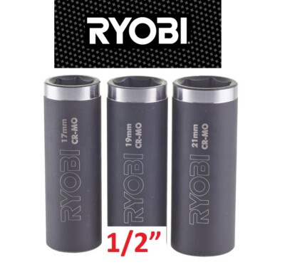 Ryobi Schlagschrauber Nüsse  17/19/21mm Felgennuss
