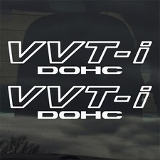 VVTI DOHC Vinyl Sticker Decal Pair for Car Window Laptop  More