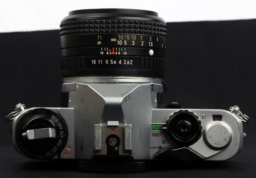 Pentax MV 1 Chrome 35mm Film SLR c/w Rikenon L 50mm f/2 Lens & AF200S Kit - Picture 9 of 11