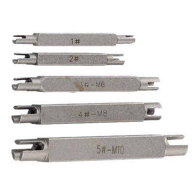 5PCS Broken Head Taps Set Hex Double Head Screw Tap Extractor -M10 Replace