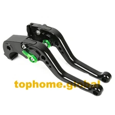 For KAWASAKI ZX10R 2006-2015 Short CNC Clutch Brake Levers Black Adjustable