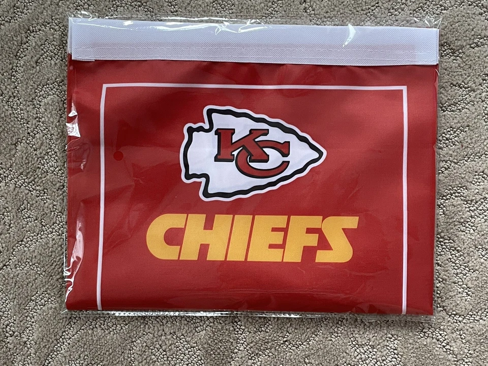 Kansas City Chiefs NFL Super Bowl Champions 4 Banners/Flags Set 18.5" x 11.5" - Image 2 of 2