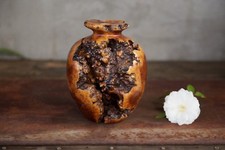Gorgeous Vintage Turned Burl Wood Art Vase