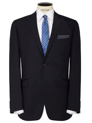 Daniel Hechter Pindot Tailored Suit Jacket, Navy UK Size 38R RRP