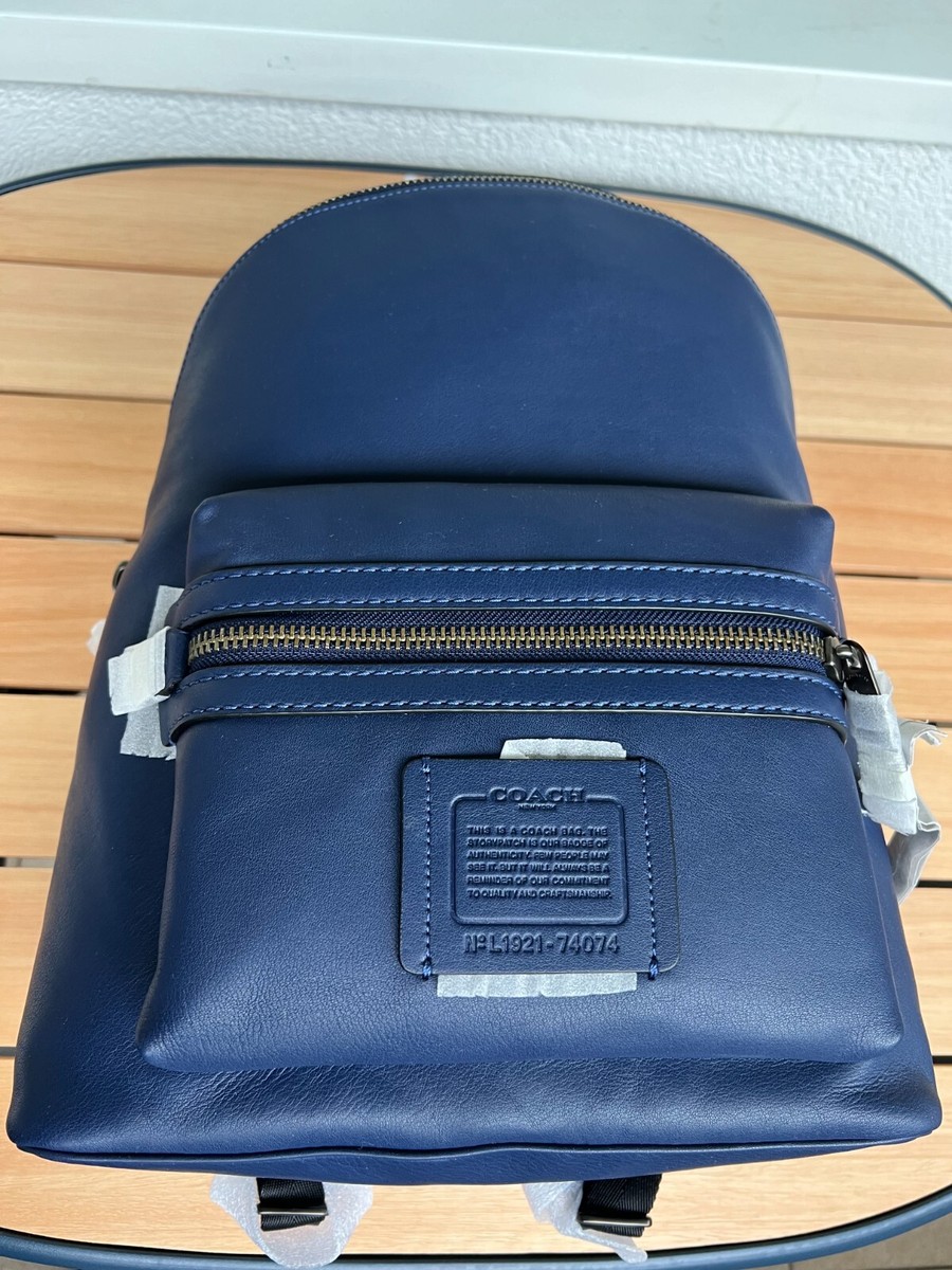 Coach Academy Leather Backpack in Blue Brand New with tags | eBay Coach Academy Leather Backpack in Blue Brand New with tags | eBay