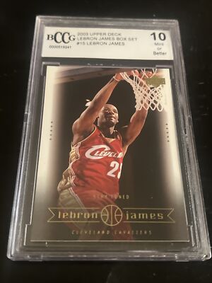 LeBron James 2003 Upper Deck Box Set Beckett BCCG 10 Mint+ Rookie 