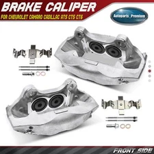 Pair Front Brake Calipers for Chevy Camaro 2016 Cadillac CT6 2016-2020 CTS ATS