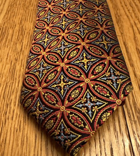 Corbata de seda vintage Hanes and Bonner of London - Imagen 2 de 6