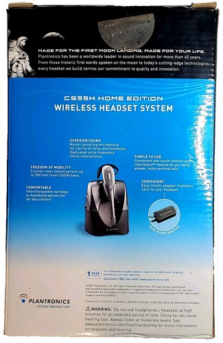 Plantronics Wireless Headset Base CS55H Accessories Powers On Home Office Retro - Zdjęcie 5 z 8