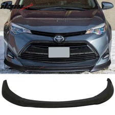 For 17-19 Toyota Corolla GT Style Unpainted Front Bumper Lip Splitter PU Spoiler