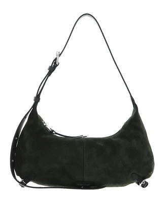 COCCINELLE Abigail Suede B Shoulder Bag M Schultertasche Tasche Alga dunkelgrün