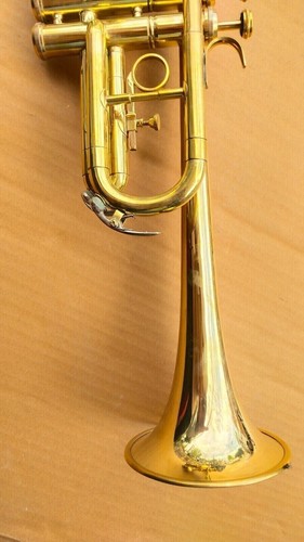 TRUMPET C BRASS Finish Bb flat Trumpet With Free HARD Case+MOUTHPIECE - Picture 3 of 7
