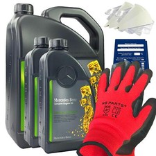 Original Mercedes-Benz Motor&ouml;l 5W30 5W-30 229.51 1-20 Liter Trichter Handschuhe