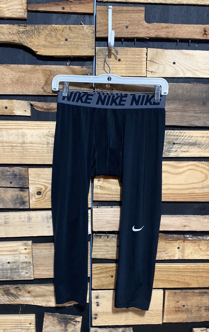 Black Nike DRI-FIT Dry Compression Layer Training Pants 904667-010 Size M Medium