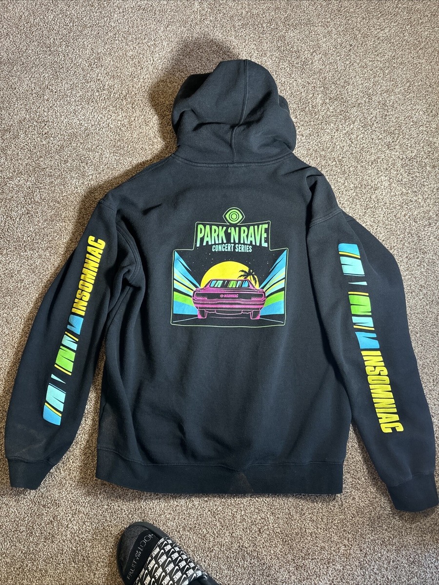 Rare Insomniac Hoodie Park N Rave Concert Series Techno EDC