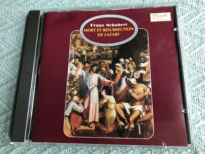 SCHUBERT: Mort et Resurrection de Lazare (CD, DIEM, 1998)