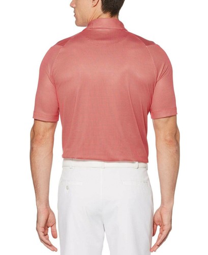 Callaway Golf Polo Shirt Opti-Dri Mens Swing Tech Tango Red Check, L - 第 2/4 張圖片