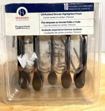 Oil Rubbed Bronze Cabinet Handles Drawer Pulls 9pc Lot Set Hickory Hardware