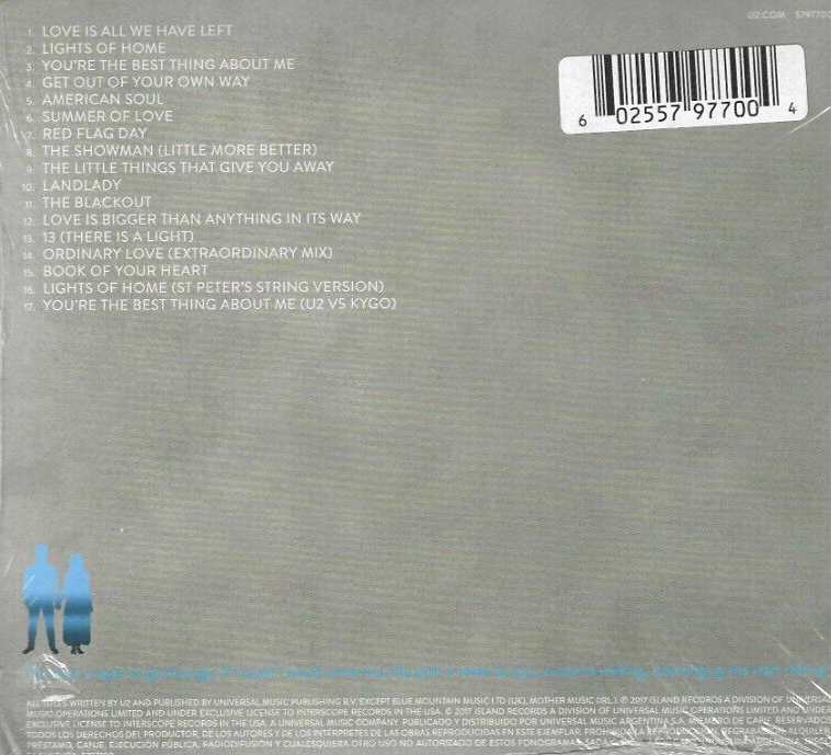 U2 Songs of Experience ,Deluxe Album, NEW! CD Bonus 17 Tracks