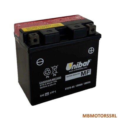 AKKU UNIBAT CTZ7S-BS RIEJU Marathon 250 2009 - 2010 12V6AH BTZ7S-BS YTZ7S-BS