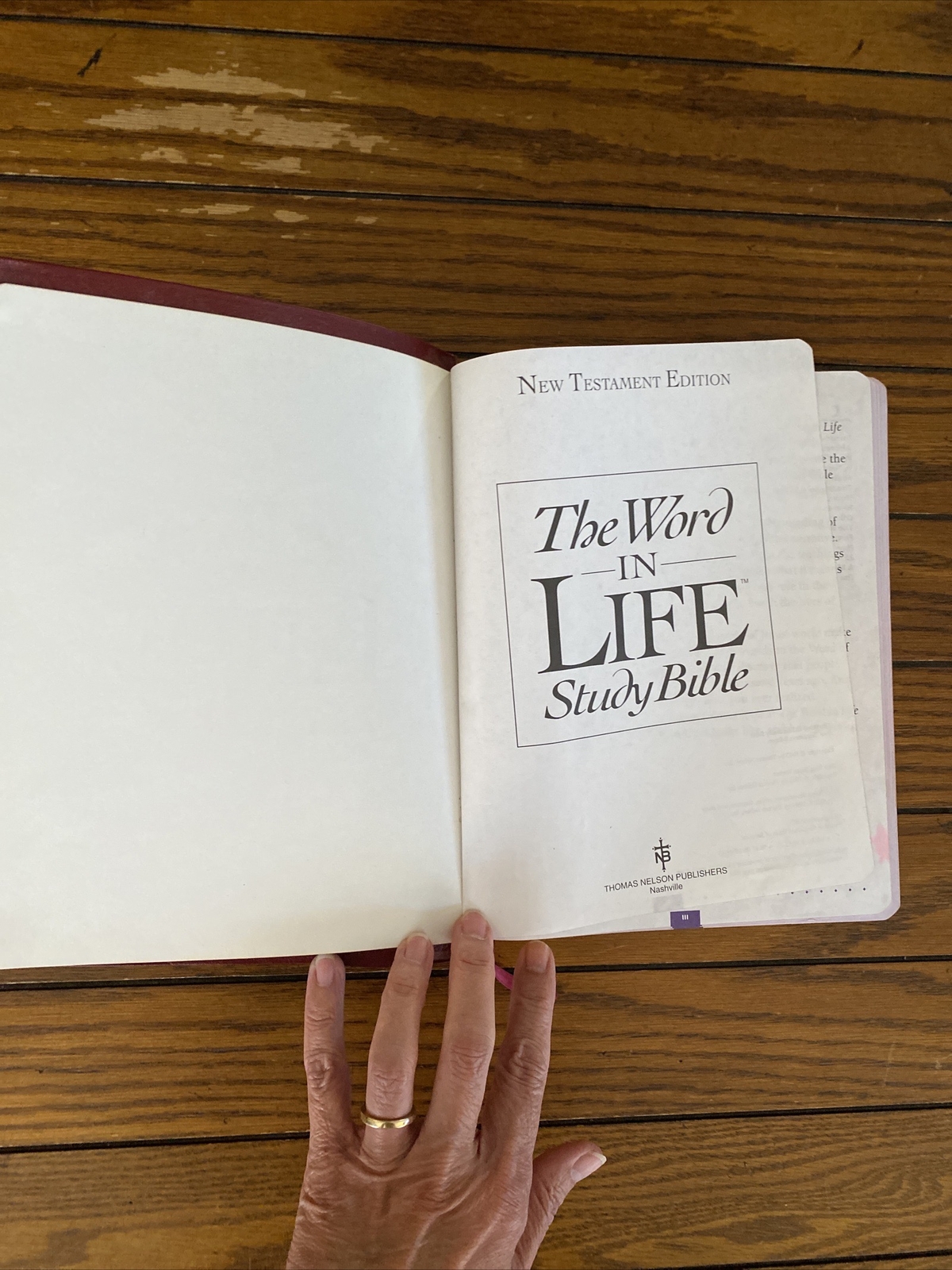 The Word in Life Study Bible NKJV New Testament Nelson 1265 BG Leather