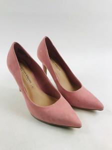 pink suede heels