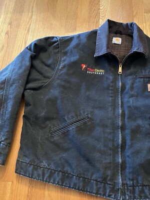 Black Carhartt Detroit Jacket Size XXL Blanket Lined J97 BLK 2XL