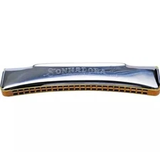 Hering Sonhadora Octave Harmonica C 48 Hole  - Sealed Wood Comb - Made in Brazil
