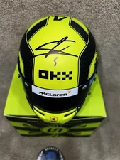 Lando Norris Signed Official 2023 Season Mini Helmet 1:2 McLaren Champ Beckett