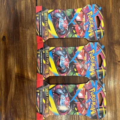 Pokémon Mega Evolution Venusaur Booster Pack English 10 Cards 2025 LOT OF 3