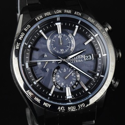 CITIZEN Attesa Model AT8287-62E Black Titanium #QYAQ9J